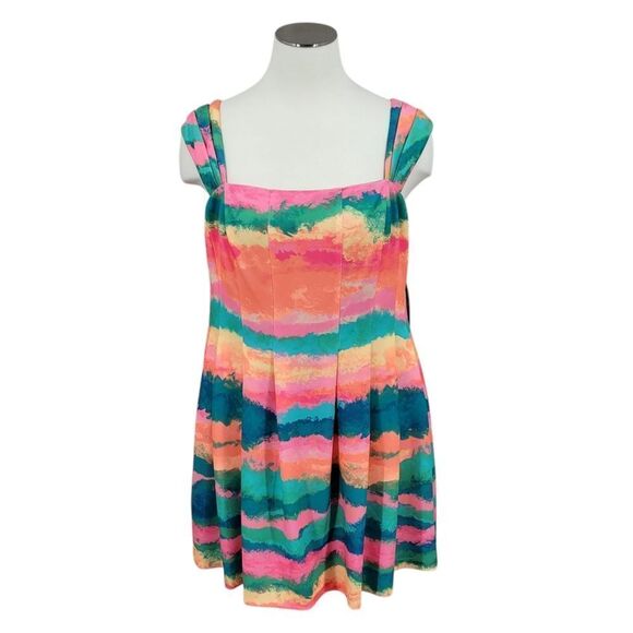 Vince Camuto Square Neck Cap Sleeve Fit and Flare Dress Women's Plus Size 24W - Picture 2 of 13